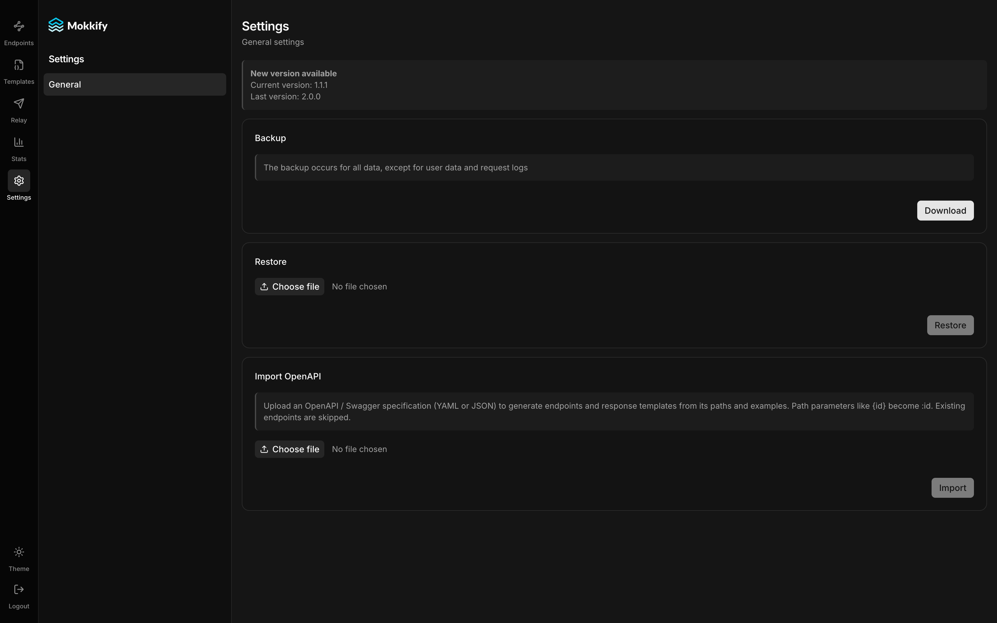 OpenAPI import